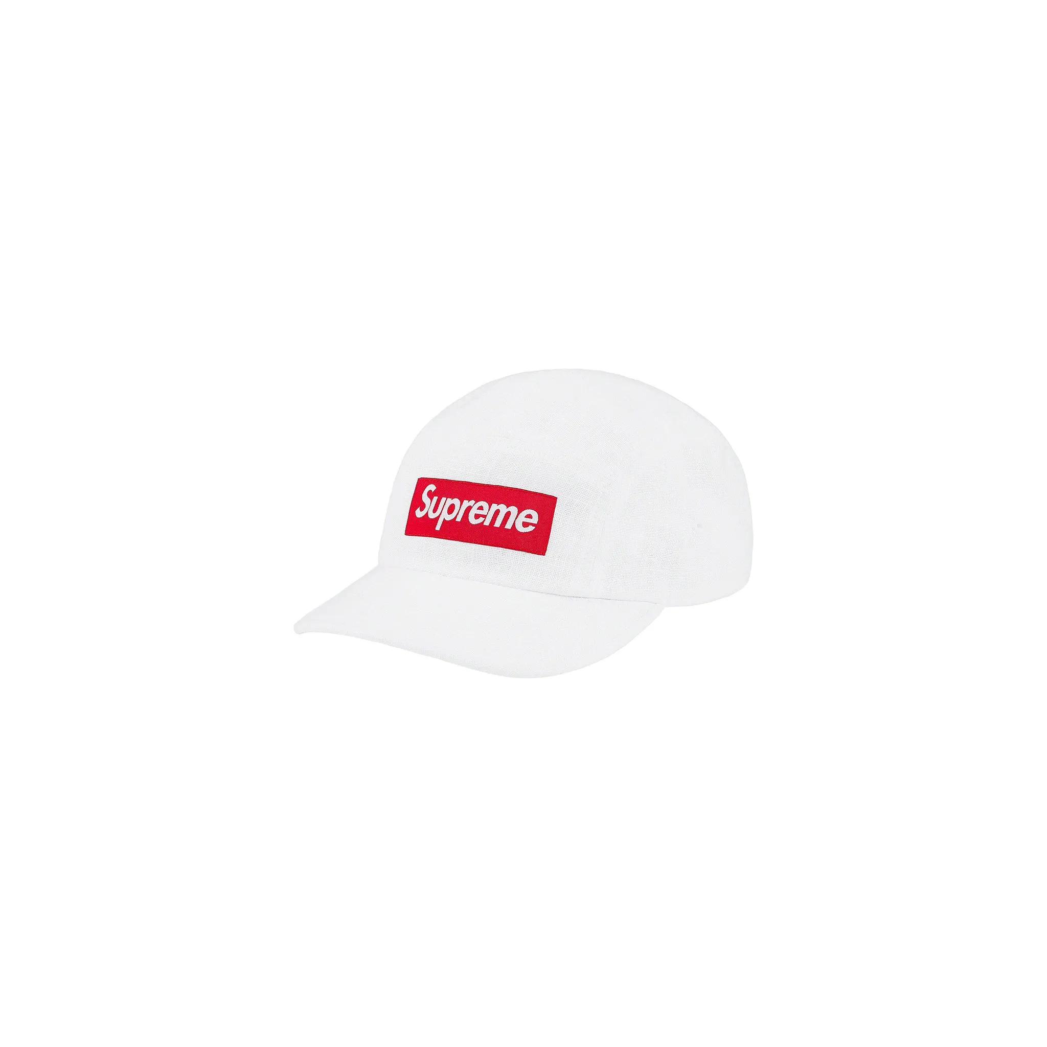 Supreme Linen Camp Cap White