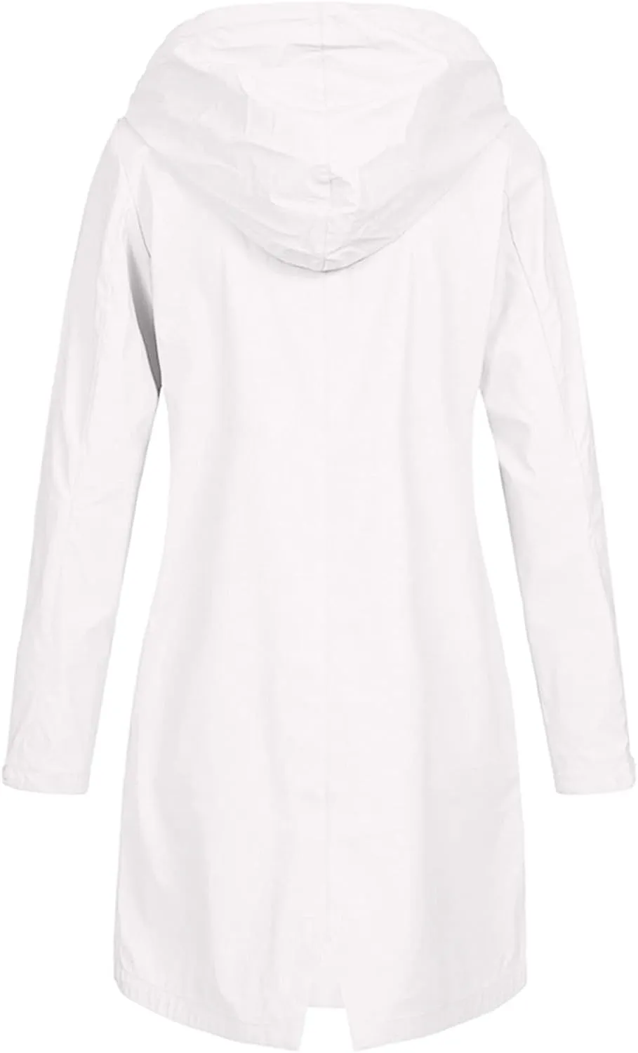 TANGNADE Womens Rain Coats Waterproof with Hood Long Outdoor Trench Coat Ladies Rain Jacket Travel Hiking Raincoat