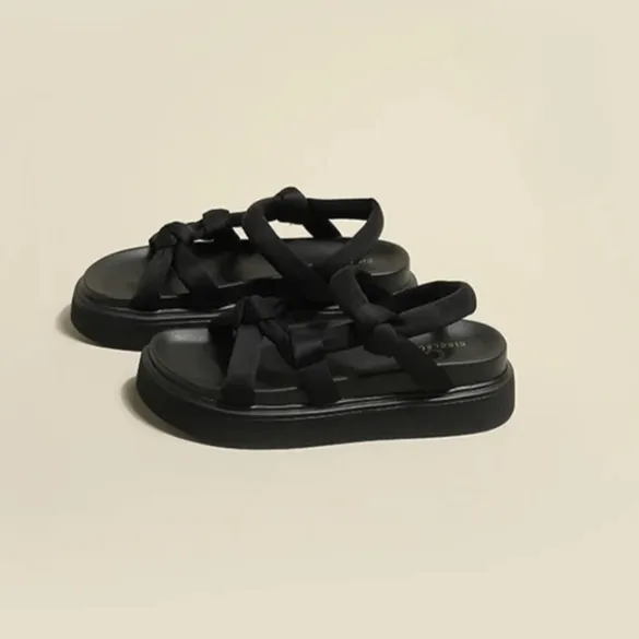 Tara Chunky Rope Strappy Gladiator Sandals