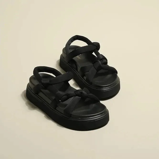 Tara Chunky Rope Strappy Gladiator Sandals