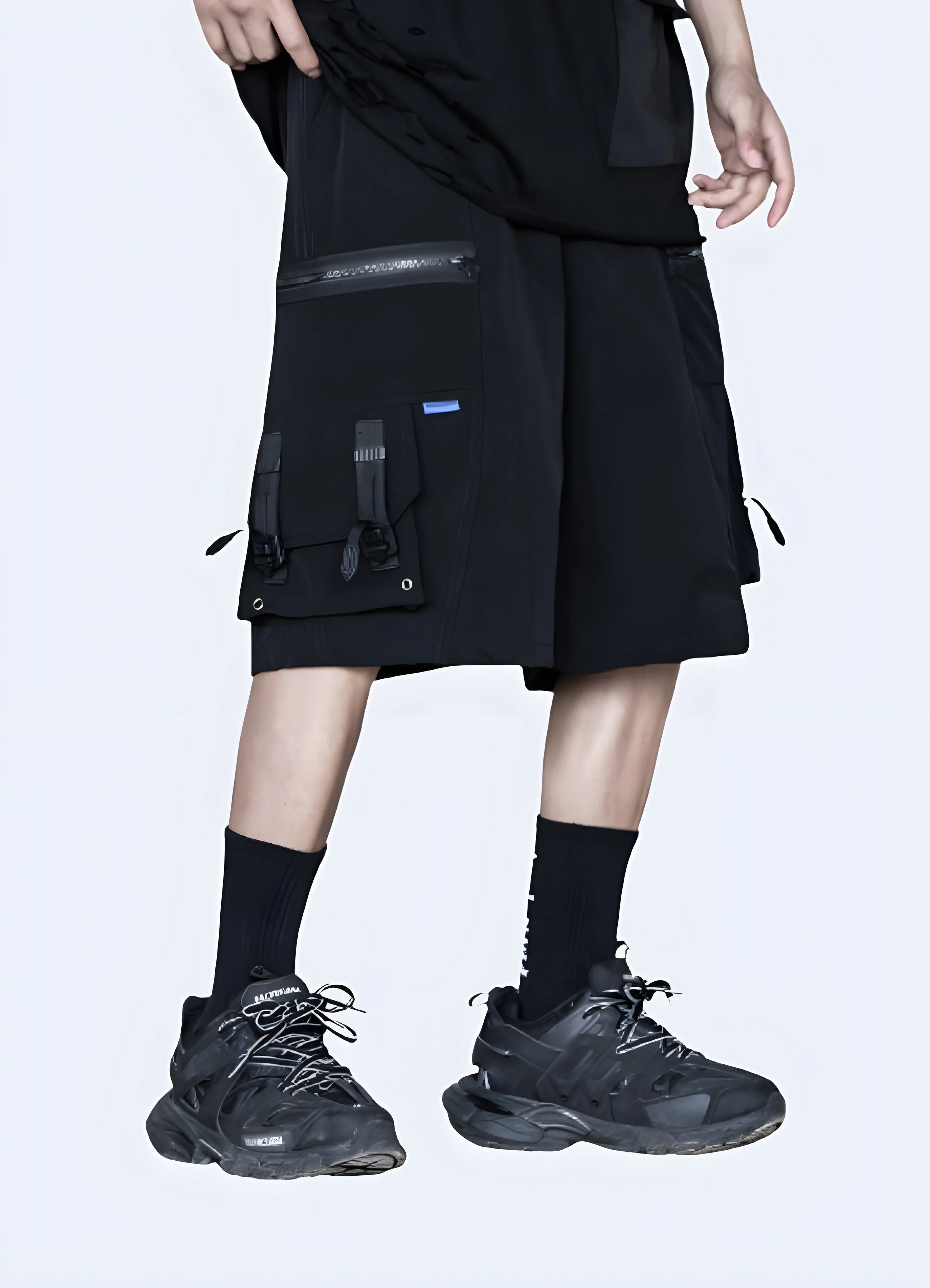 Tech Shorts With Zipper Pockets
