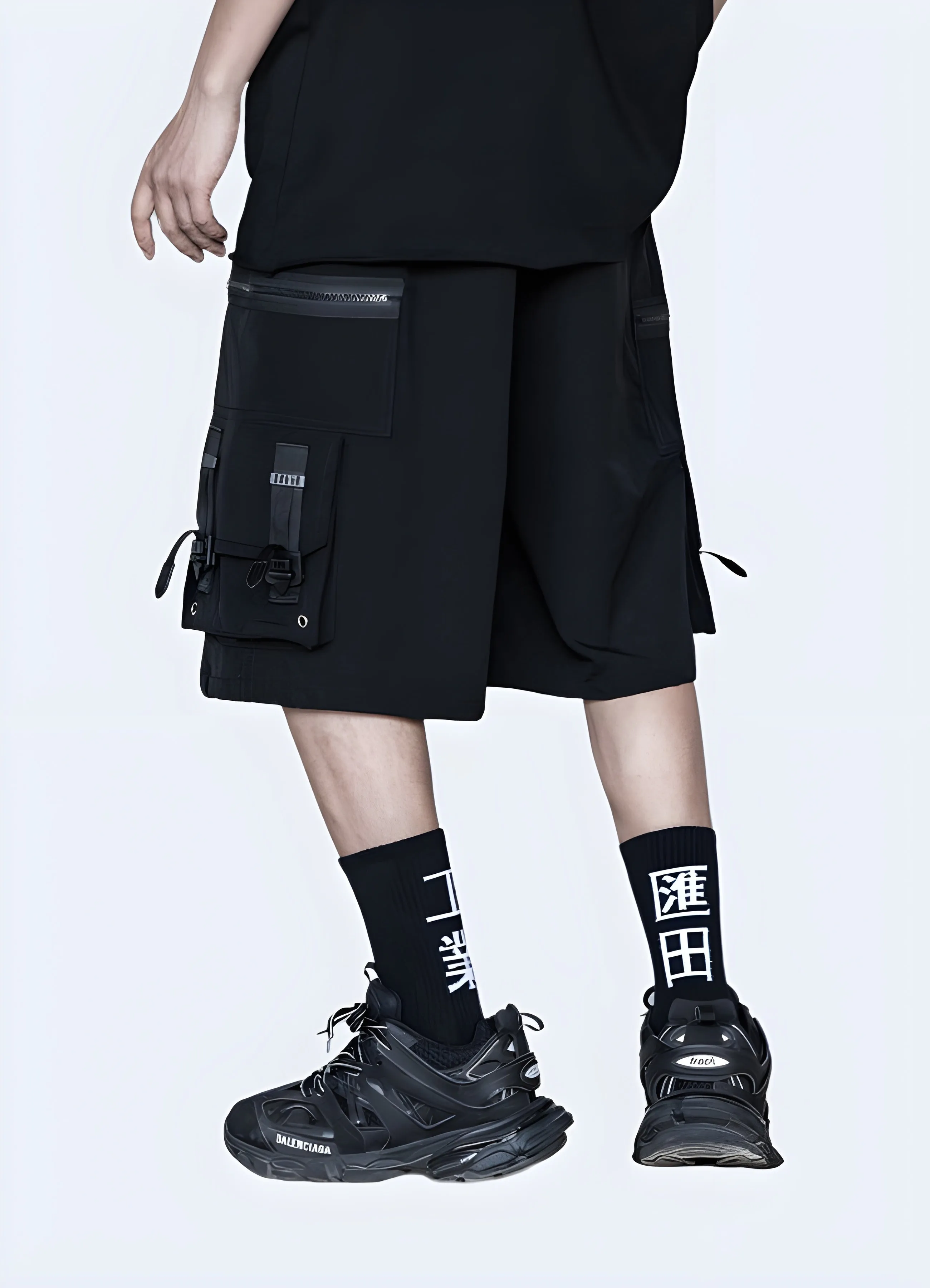 Tech Shorts With Zipper Pockets