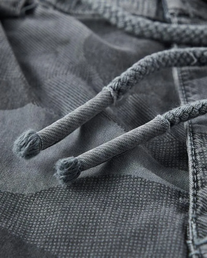 Techwear Outdoor Camo Cargo Shorts