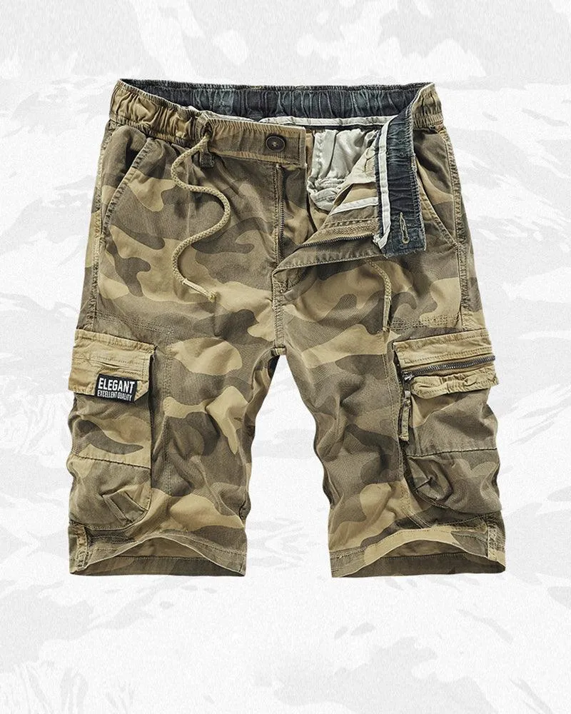 Techwear Outdoor Camo Cargo Shorts