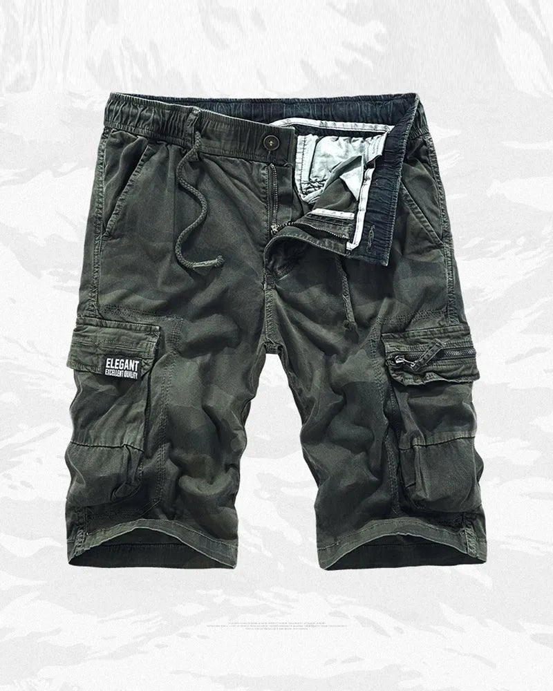 Techwear Outdoor Camo Cargo Shorts