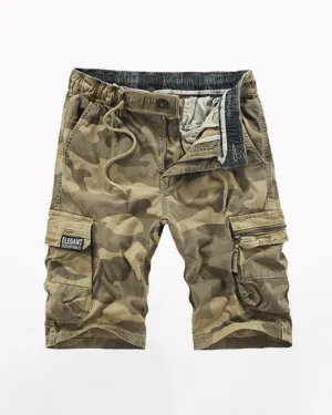 Techwear Outdoor Camo Cargo Shorts