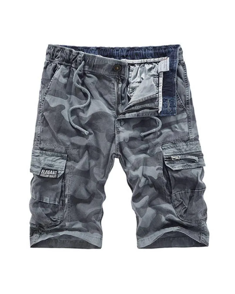 Techwear Outdoor Camo Cargo Shorts