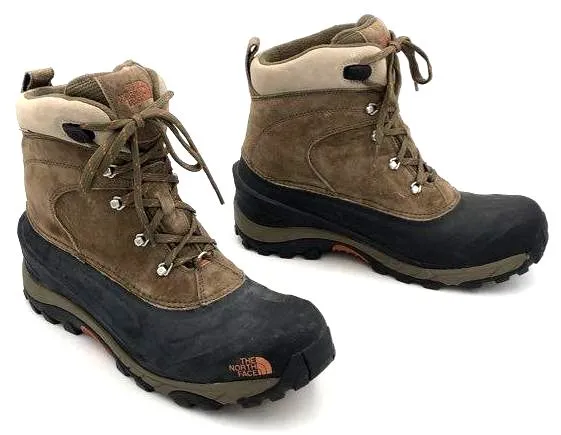 The North Face Men's Chilkat 2 TC3W 632207 Brown Black Snow Boots - Size 13