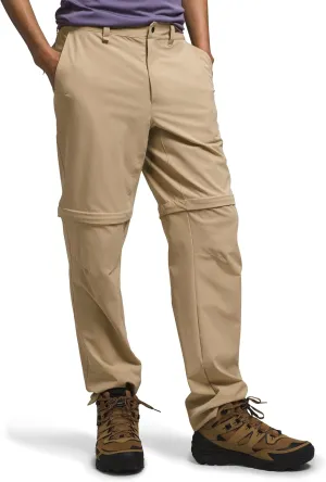 The North Face Paramount Convertible Pants for Men - Flash Dry Fabric with Belt Loops, Relaxed Fit, and Pull-On Style Khaki Stone 36 S