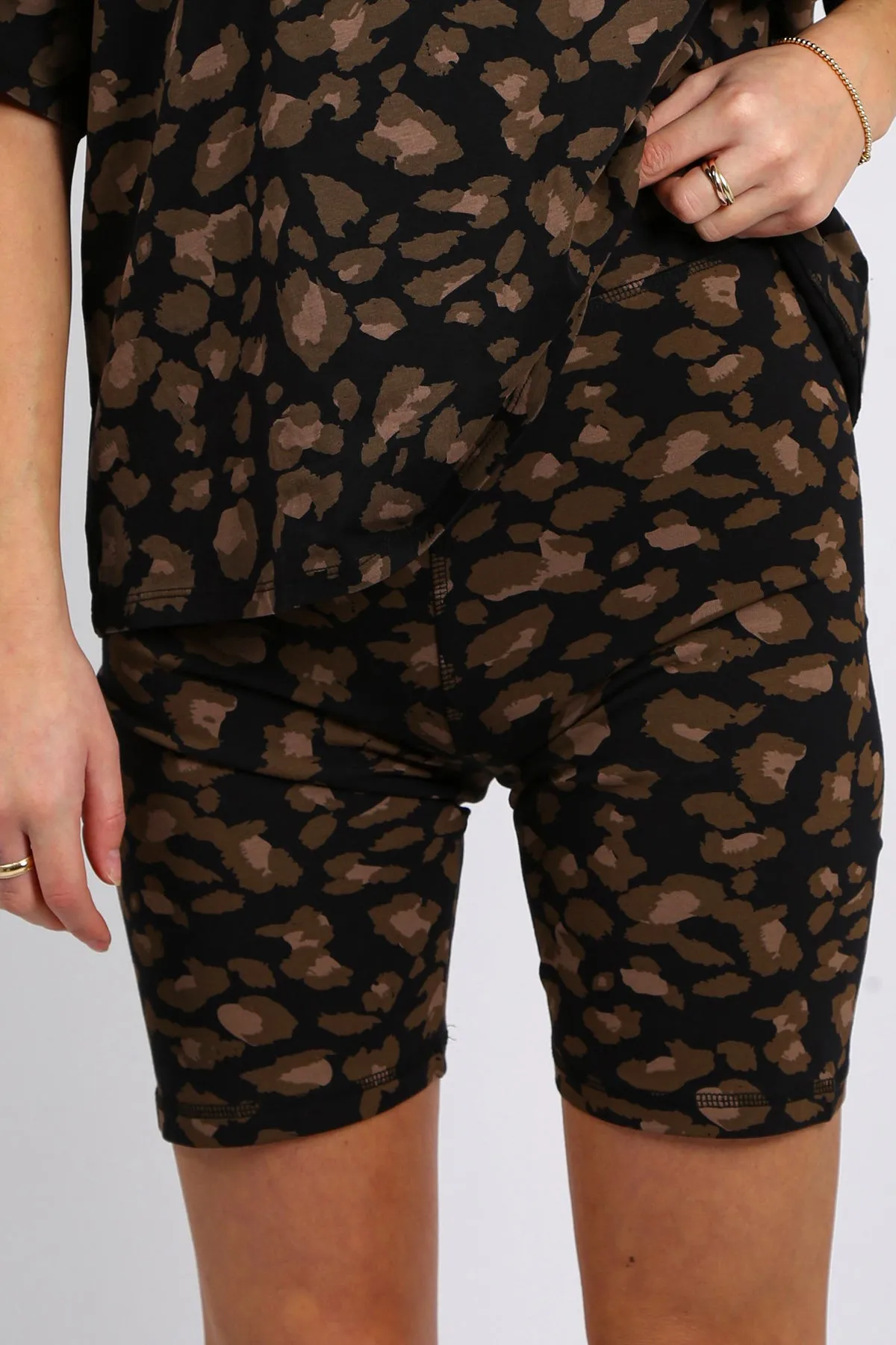 The "LEOPARD" Bike Shorts | Black