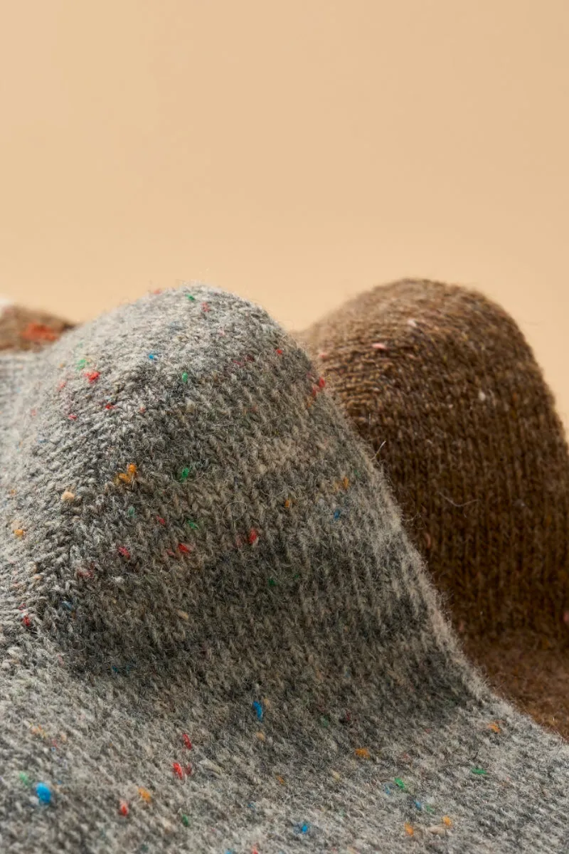 Thick Cotton Wool Blend Crew Socks Set with Animal Patterns_3-Pack