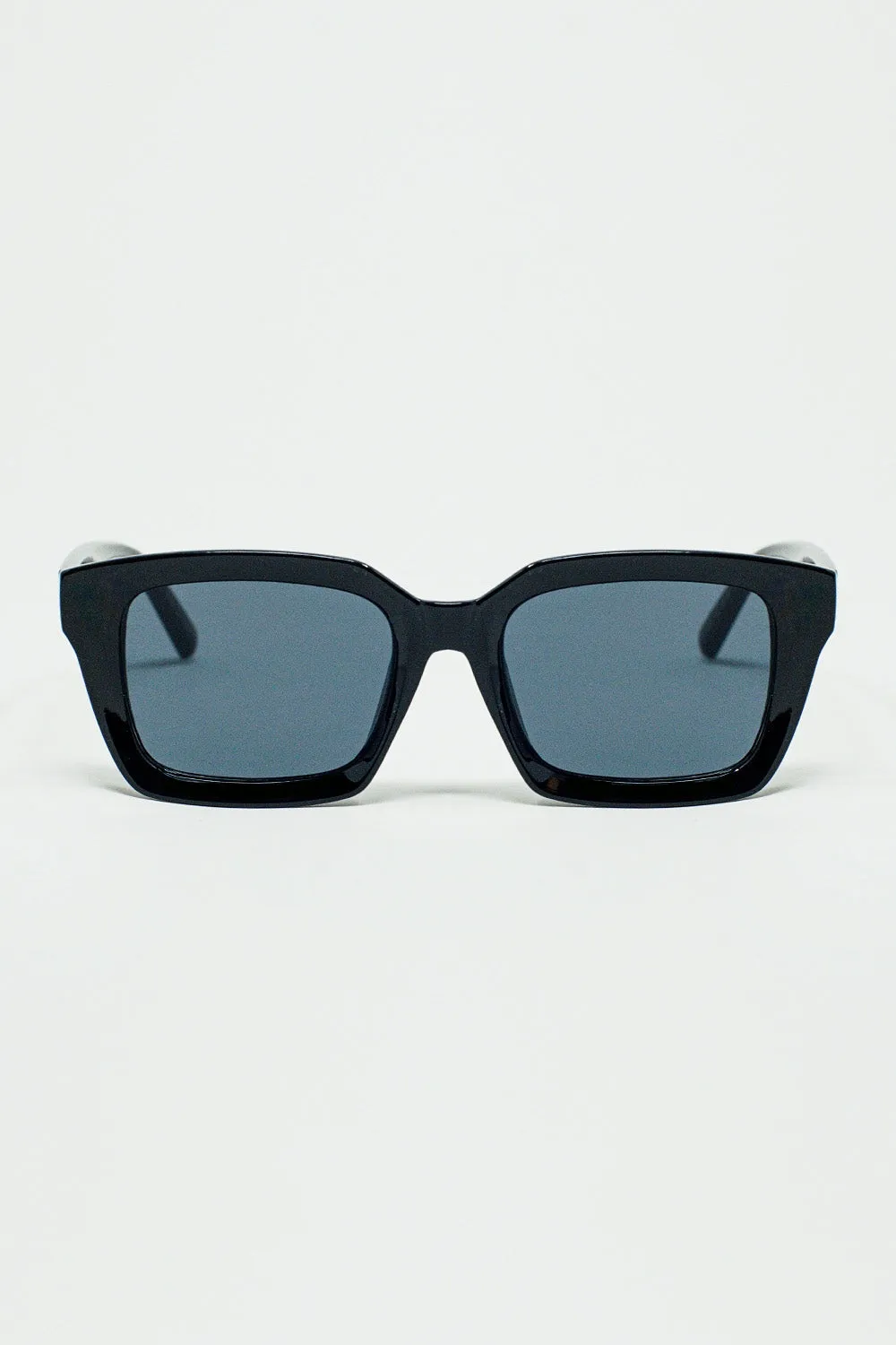 Thick Square Frame Sunglasses Chunky Retro