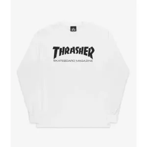 Thrasher Long Sleeve T Shirt Skate Mag White