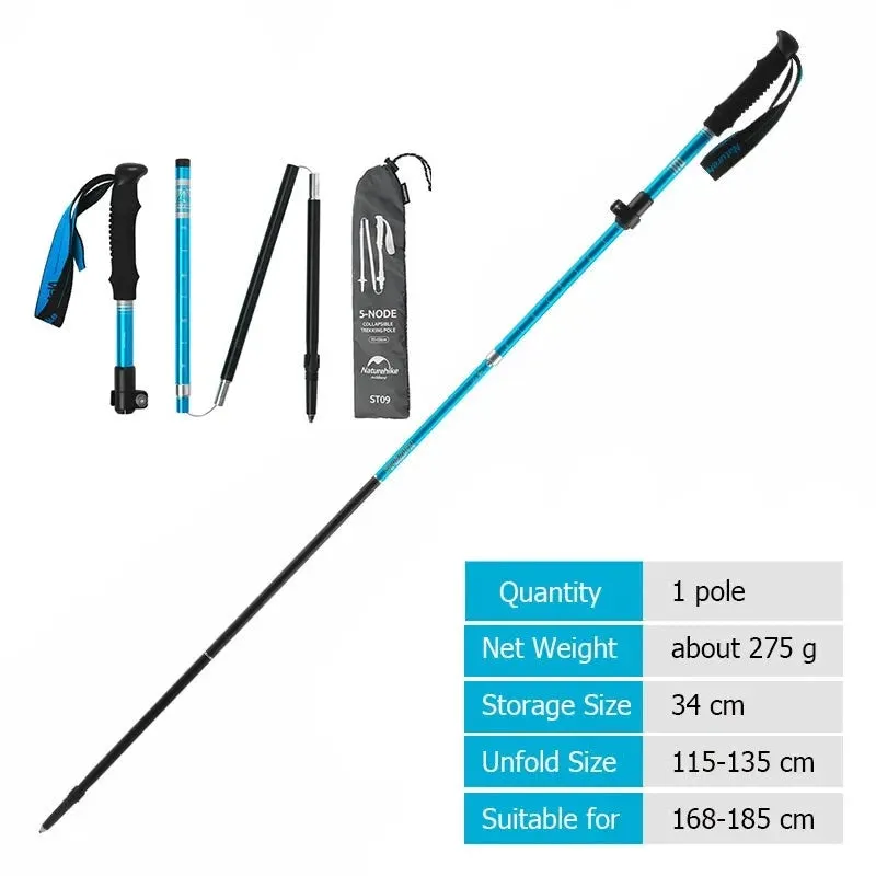 Three Sections Folding Trekking Poles for Hiking