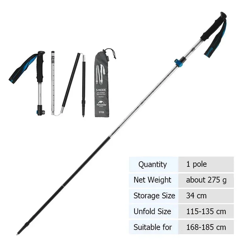 Three Sections Folding Trekking Poles for Hiking