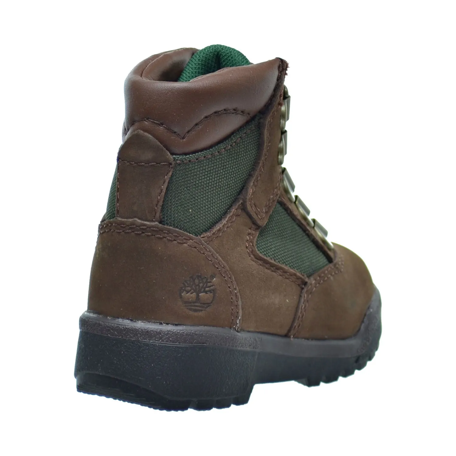 Timberland 6 inch F/L Toddler's Field Boots Brown Nubuck/Green