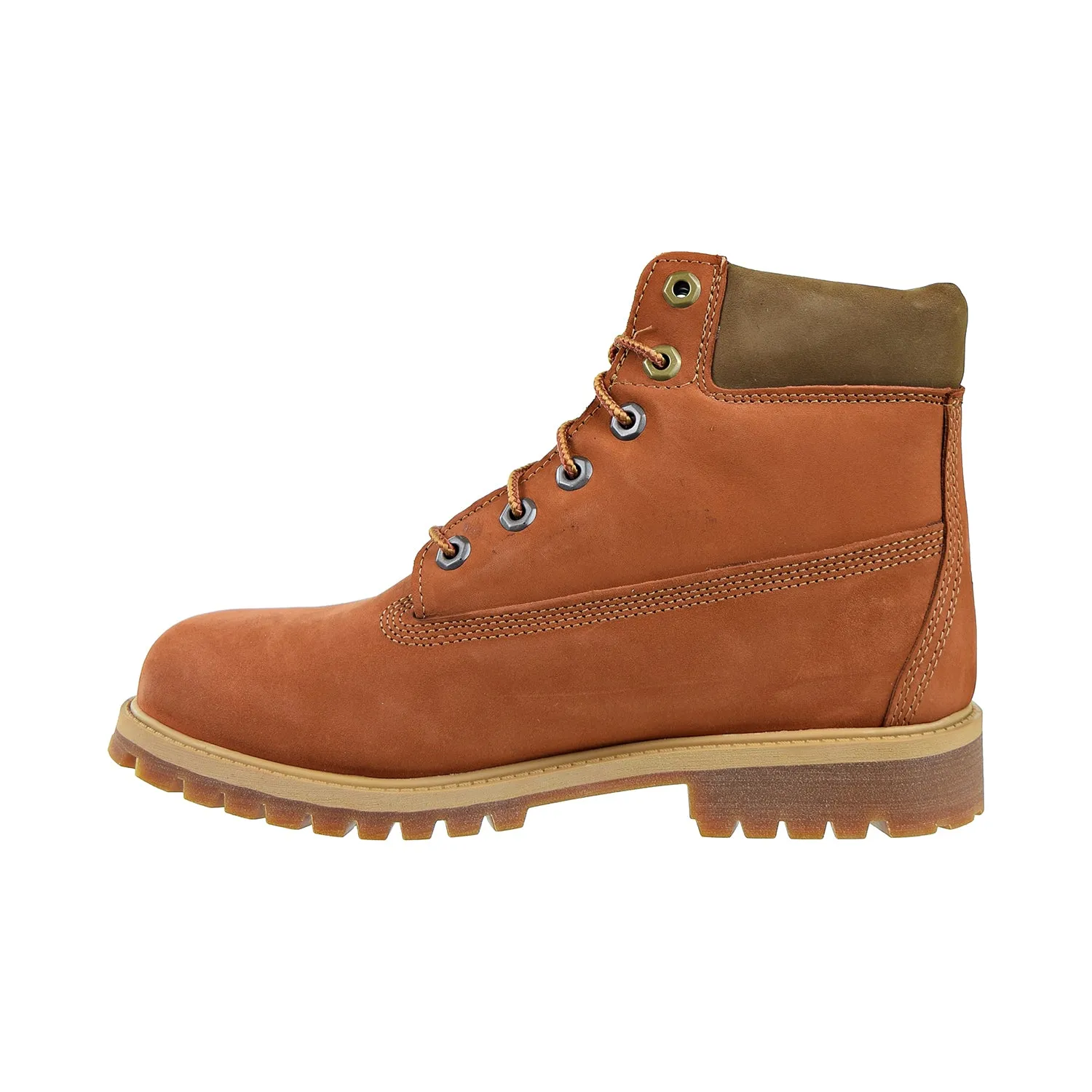 Timberland 6 Inch Premium Waterproof Big Kids' Boots Dark Orange