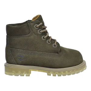 Timberland 6 Inch TPU Outsole Waterproof Suede Premium Toddler Boots Dark Green