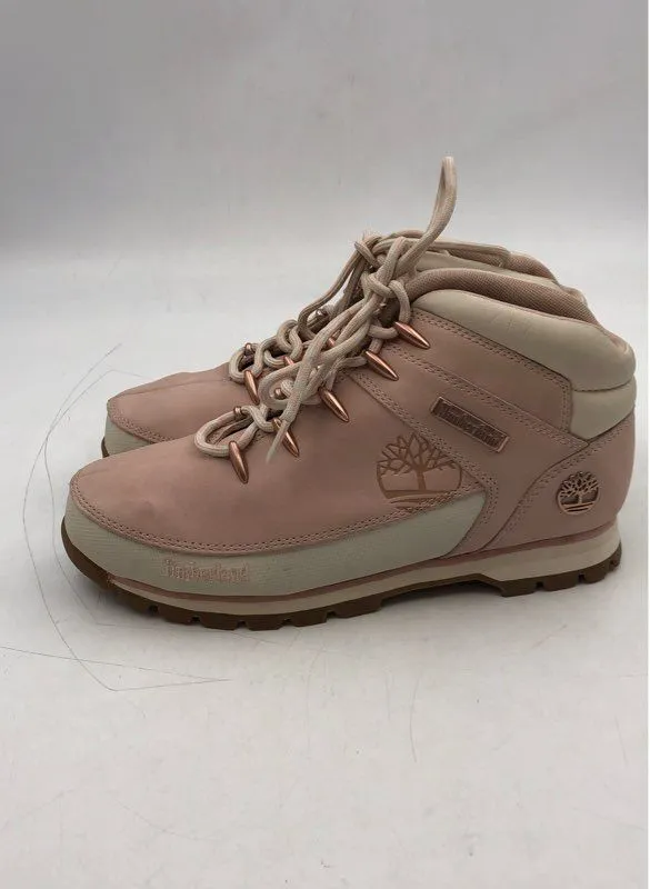 Timberland Women's Euro Sprint Hiker A2397 Pink Lace-Up Hiking Boots - Size 10