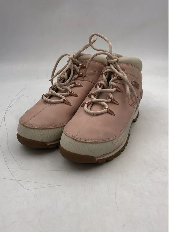 Timberland Women's Euro Sprint Hiker A2397 Pink Lace-Up Hiking Boots - Size 10