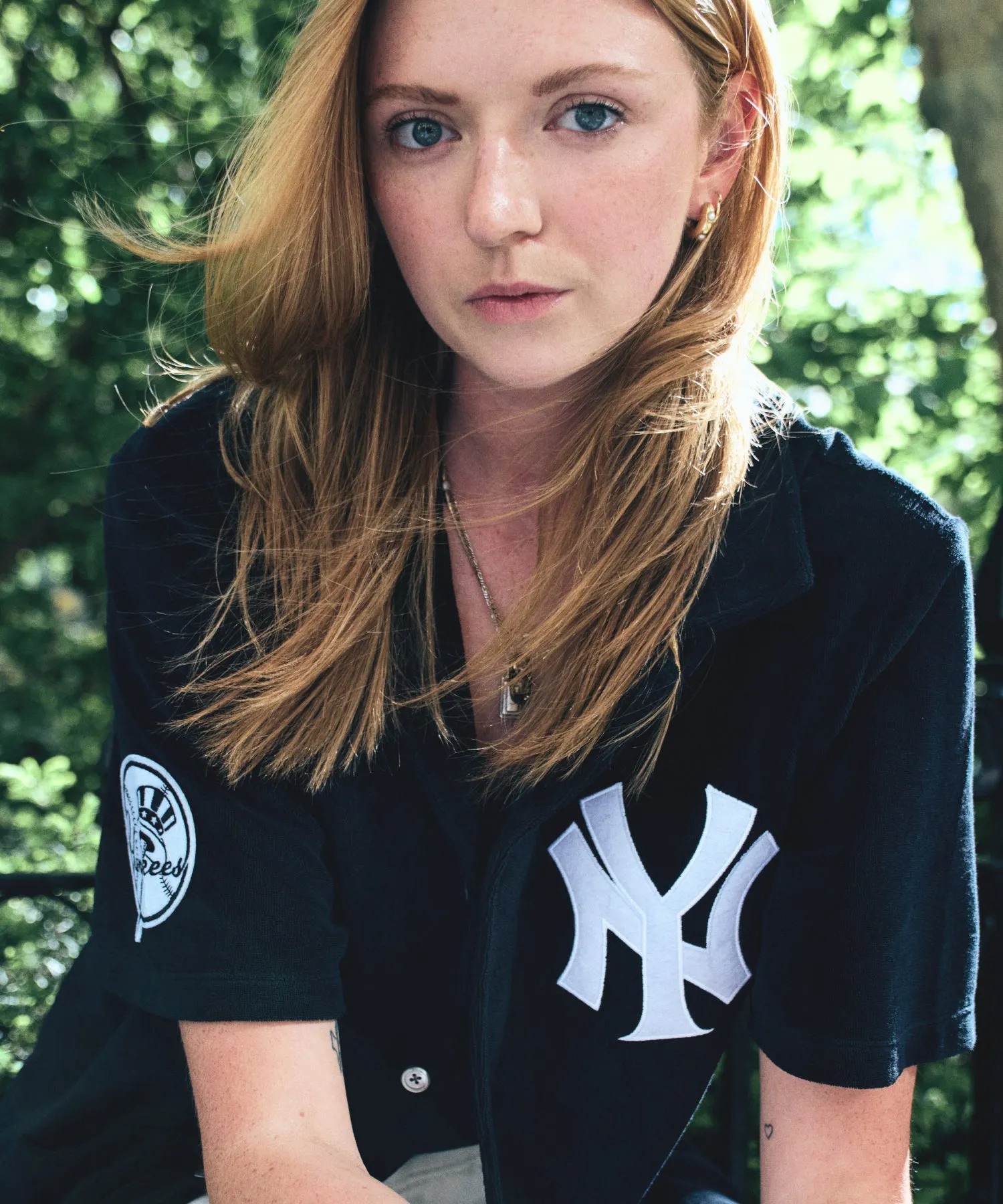 Todd Snyder X MLB Yankees Terry Cloth Shirt in Black