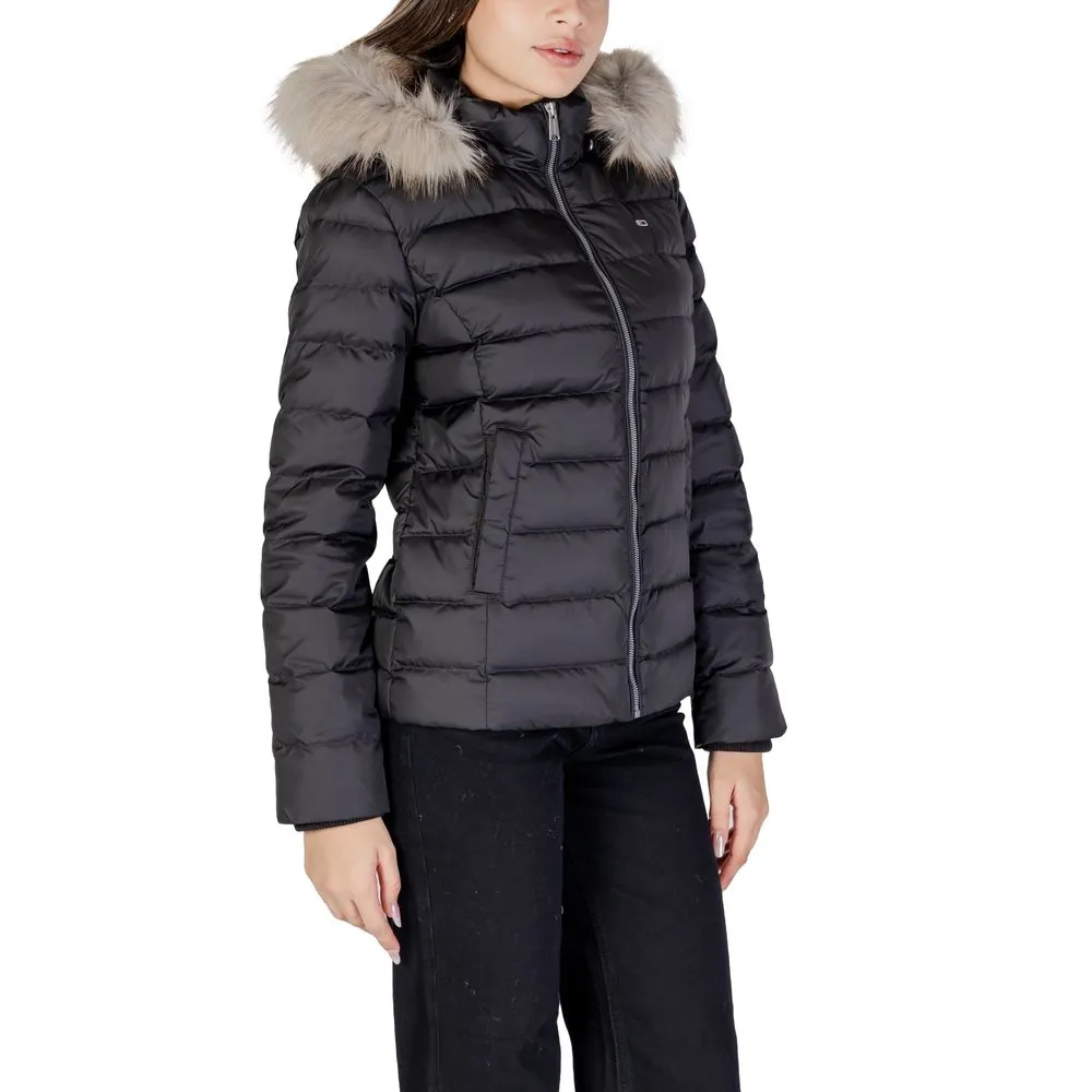 Tommy Hilfiger Jeans Black Recycled Polyester Jackets & Coat