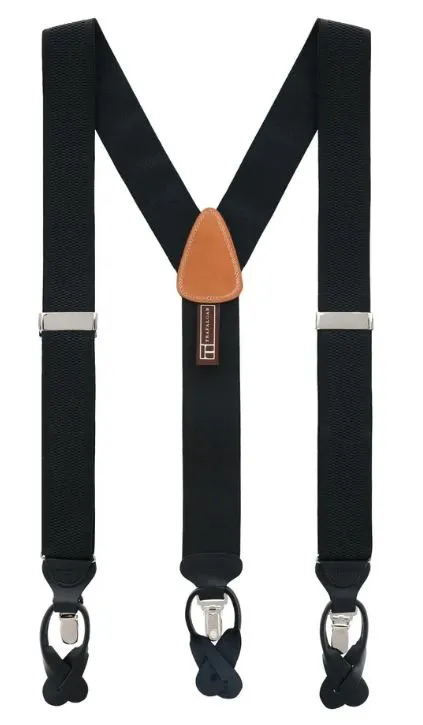 Trafalgar Classic Solid Color 38mm Convertible Braces