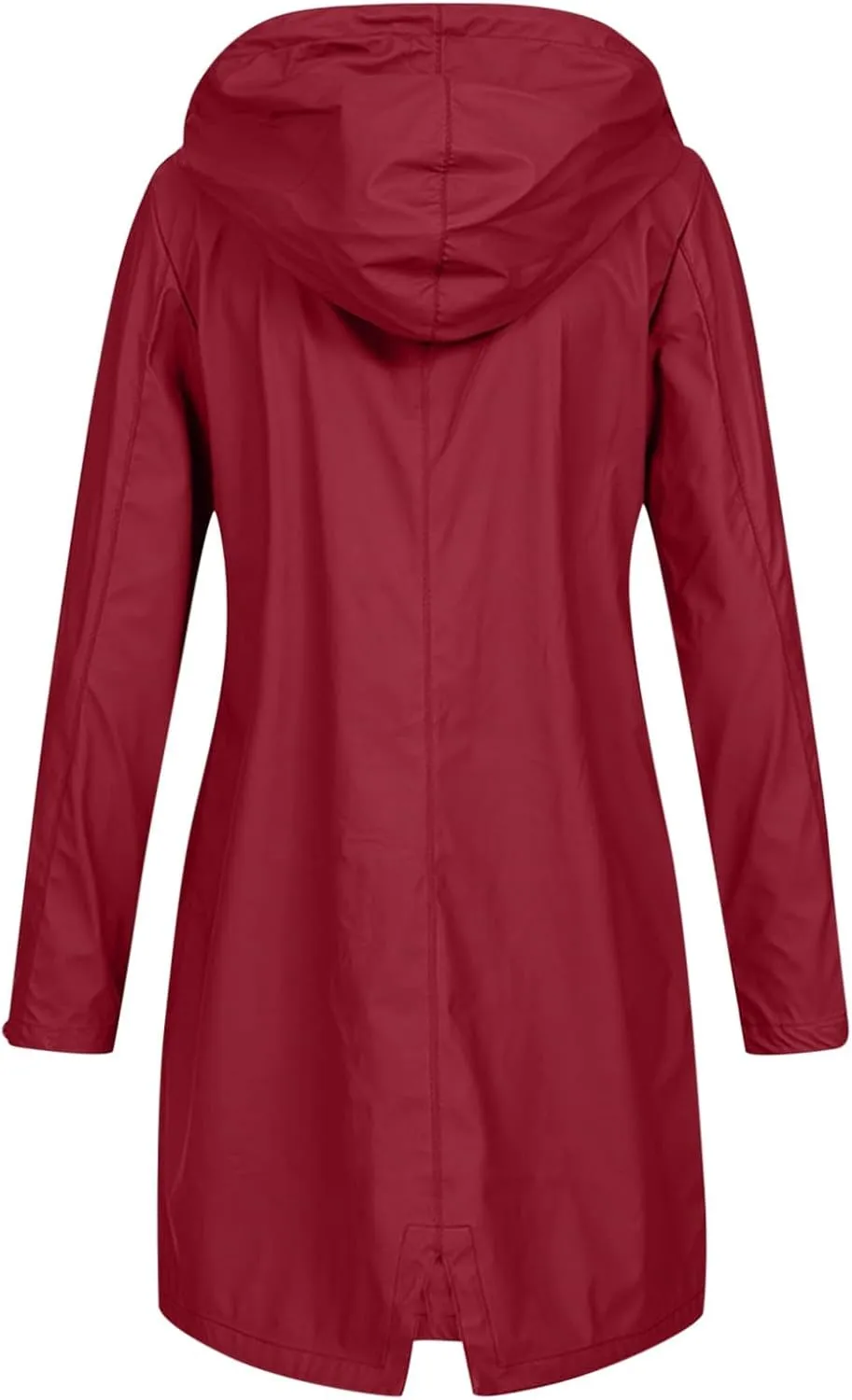 Trench Coat Women Fall Fashion 2024 Zip Up Casual Jacket Hooded Lightweight Windproof Mid Long Winter Outdoor Jackets