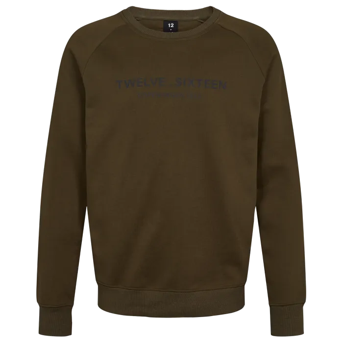 Twelve Sixteen Sweatshirt Flaske Grøn 100% Bomuld
