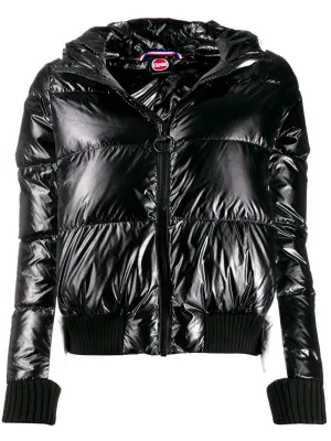 two tone puffier jacket