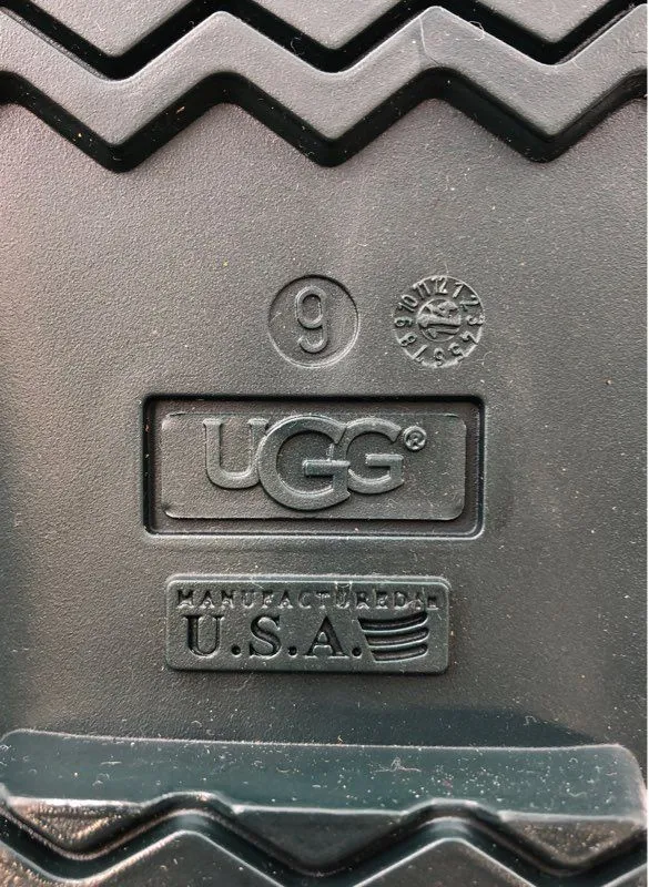 UGG Women's Black Rain Boots - Size 9