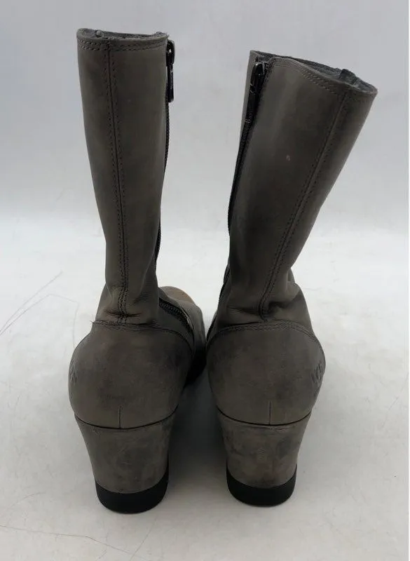 Ugg Women's Joely Gray Wedge Heel Winter Snow Boots - Size 10