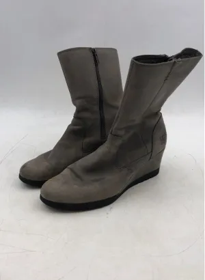 Ugg Women's Joely Gray Wedge Heel Winter Snow Boots - Size 10