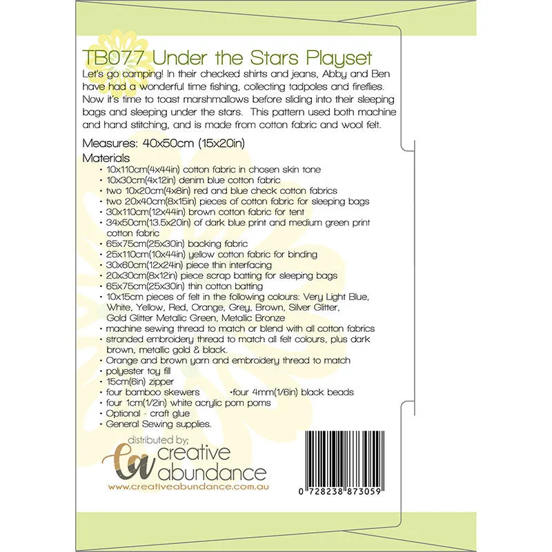 Under the Stars Playset Pattern