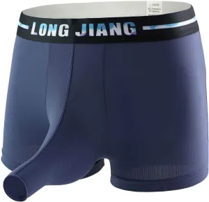 Underwear for Men Elephant Nose Pouch Super Thin Trunks Breathable Soft Boxer Briefs Stretchy Performance Low Waist Underwear