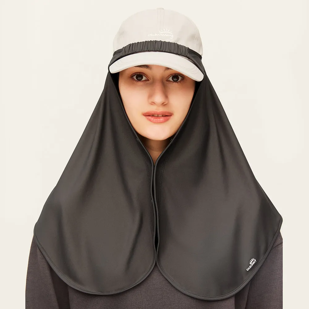 Unisex Hat Drape UPF 50  Sun Protection Neck Flap Face Cover Adjustable Size