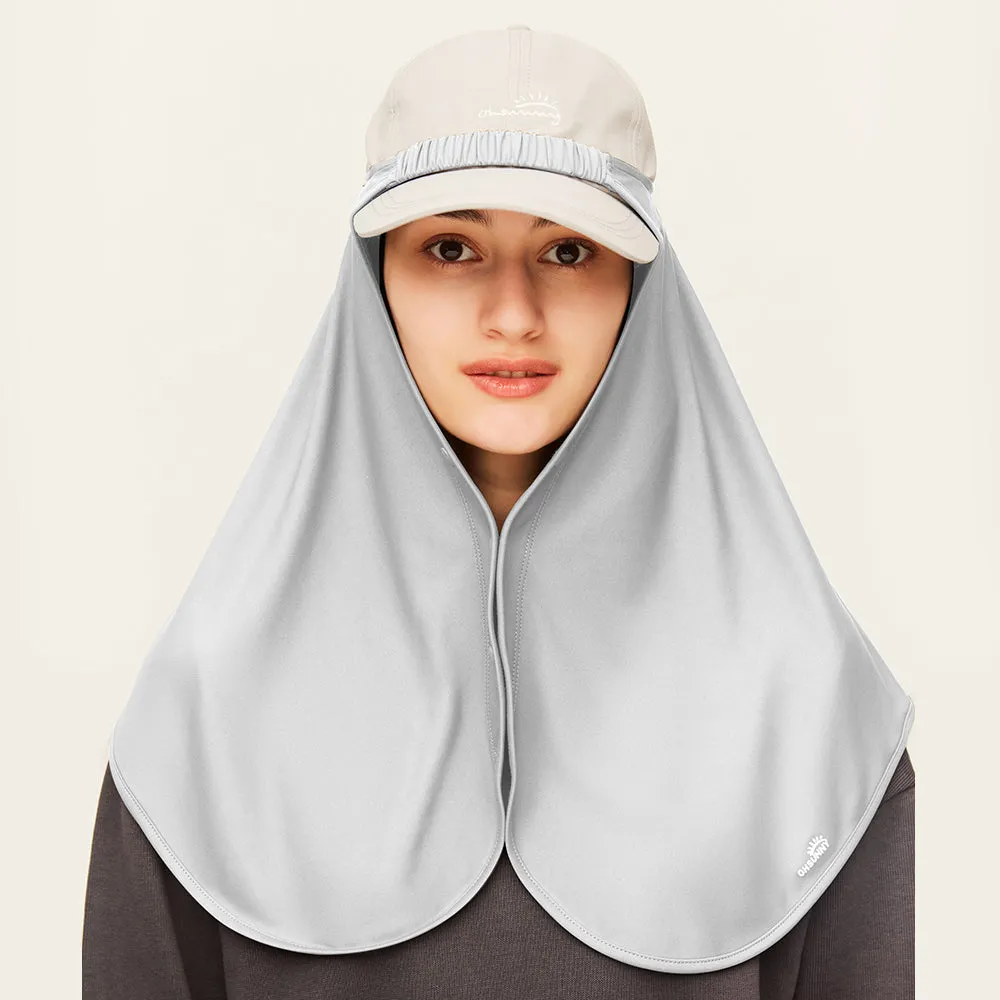 Unisex Hat Drape UPF 50  Sun Protection Neck Flap Face Cover Adjustable Size
