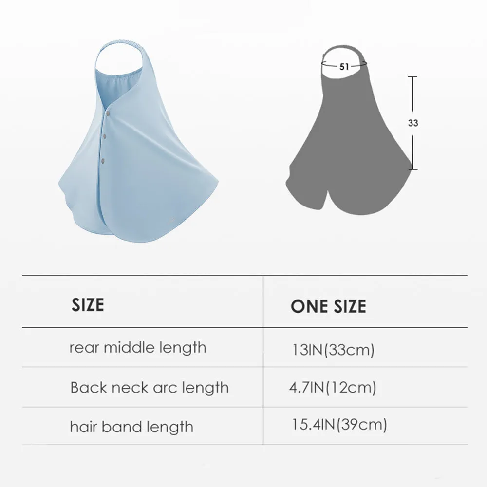 Unisex Hat Drape UPF 50  Sun Protection Neck Flap Face Cover Adjustable Size