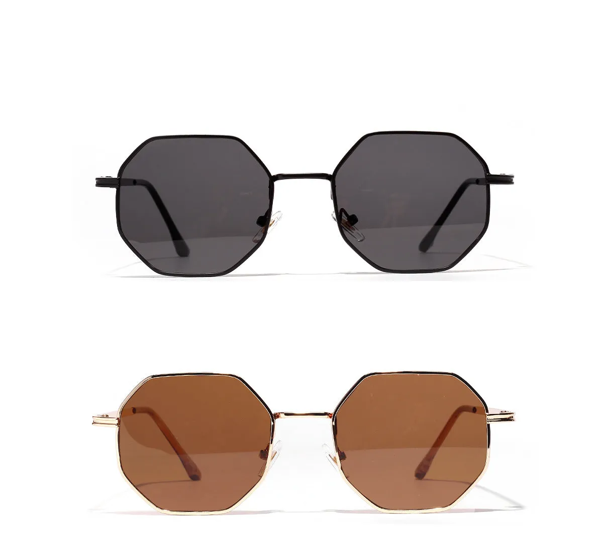 Unisex Retro Polygon Sunglasses