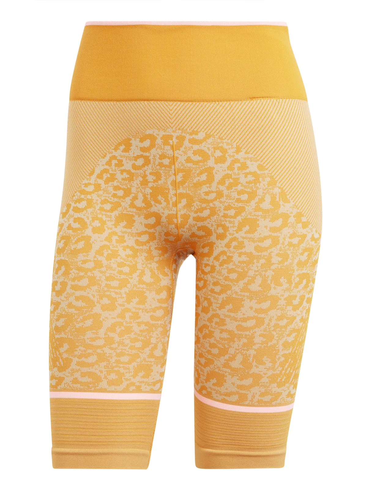 Unity Orange Leopard Seamless TrueStrength Bike Shorts