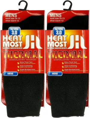 USBingoshop 2 Pairs Mens Heat Thick Insulated Extreme Boot Winter Thermal Socks 10-13