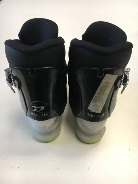 Used Dalbello Menace 1.0 White/Black/Green Size 17.5 Downhill Ski Boots