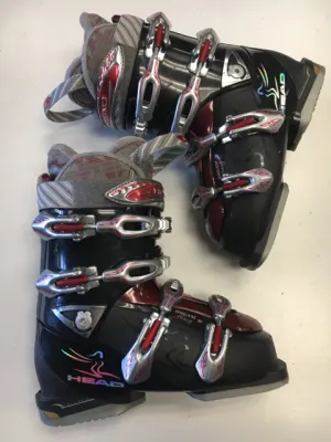 Used Head Dream Thang 8 Black/Red Size 24.5 Downhill Ski Boots