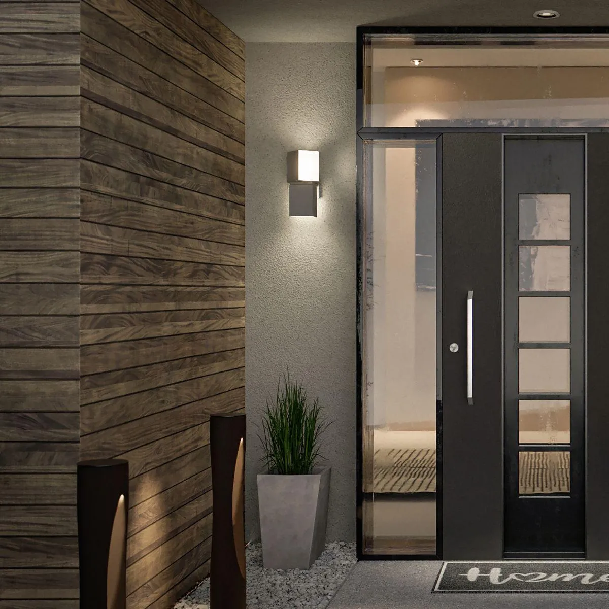 Vaiation 12 in. LED Outdoor Sconce Sconce 3500K Black Finish