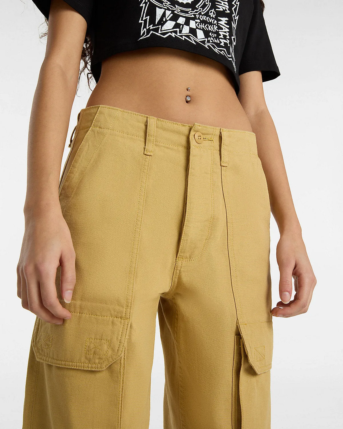 VANS Womens Arroyo Wide Leg Cargo Pant - Antelope Brown
