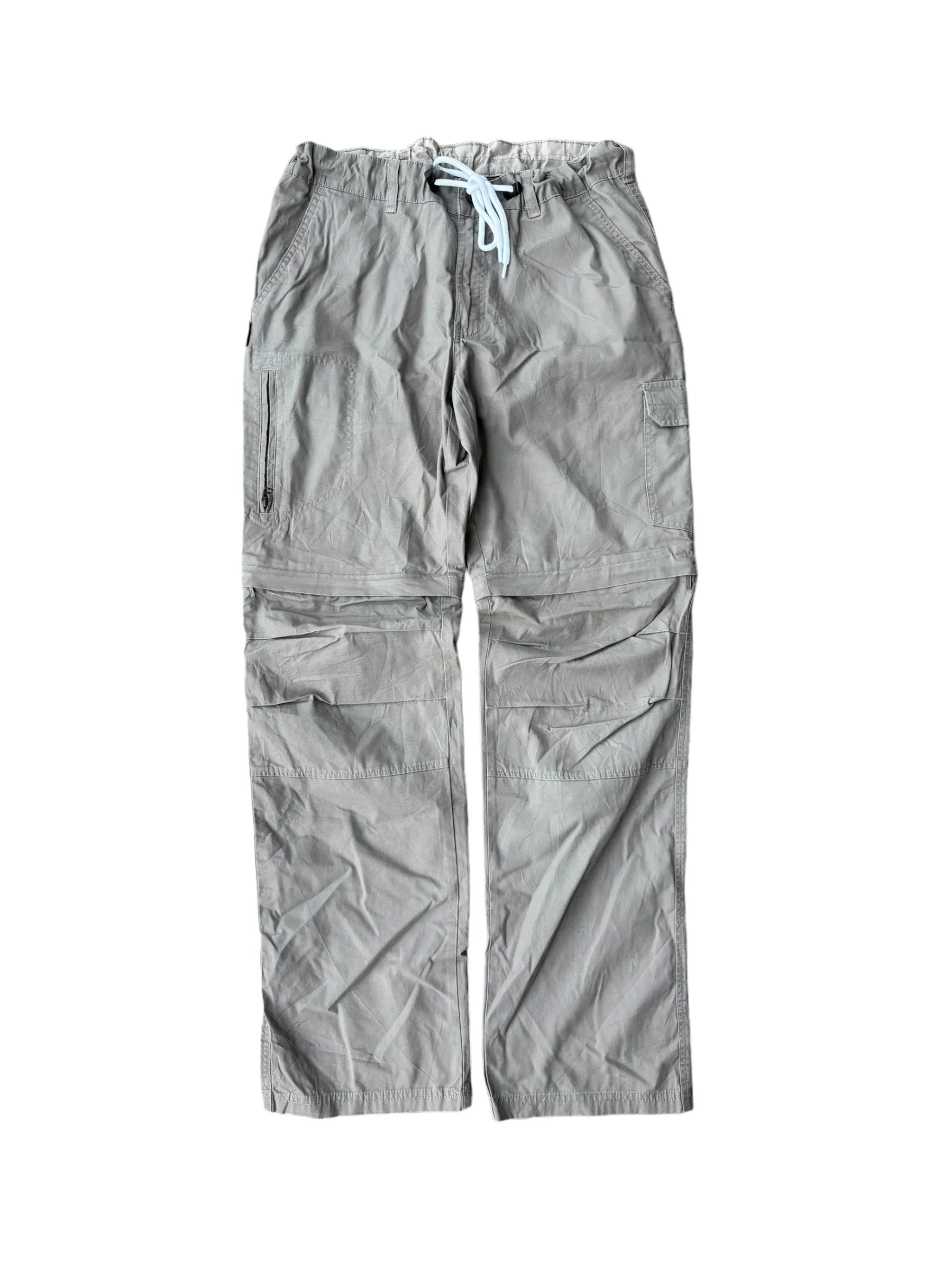 Vintage Parachute Convertible Cargos - Ash Beige