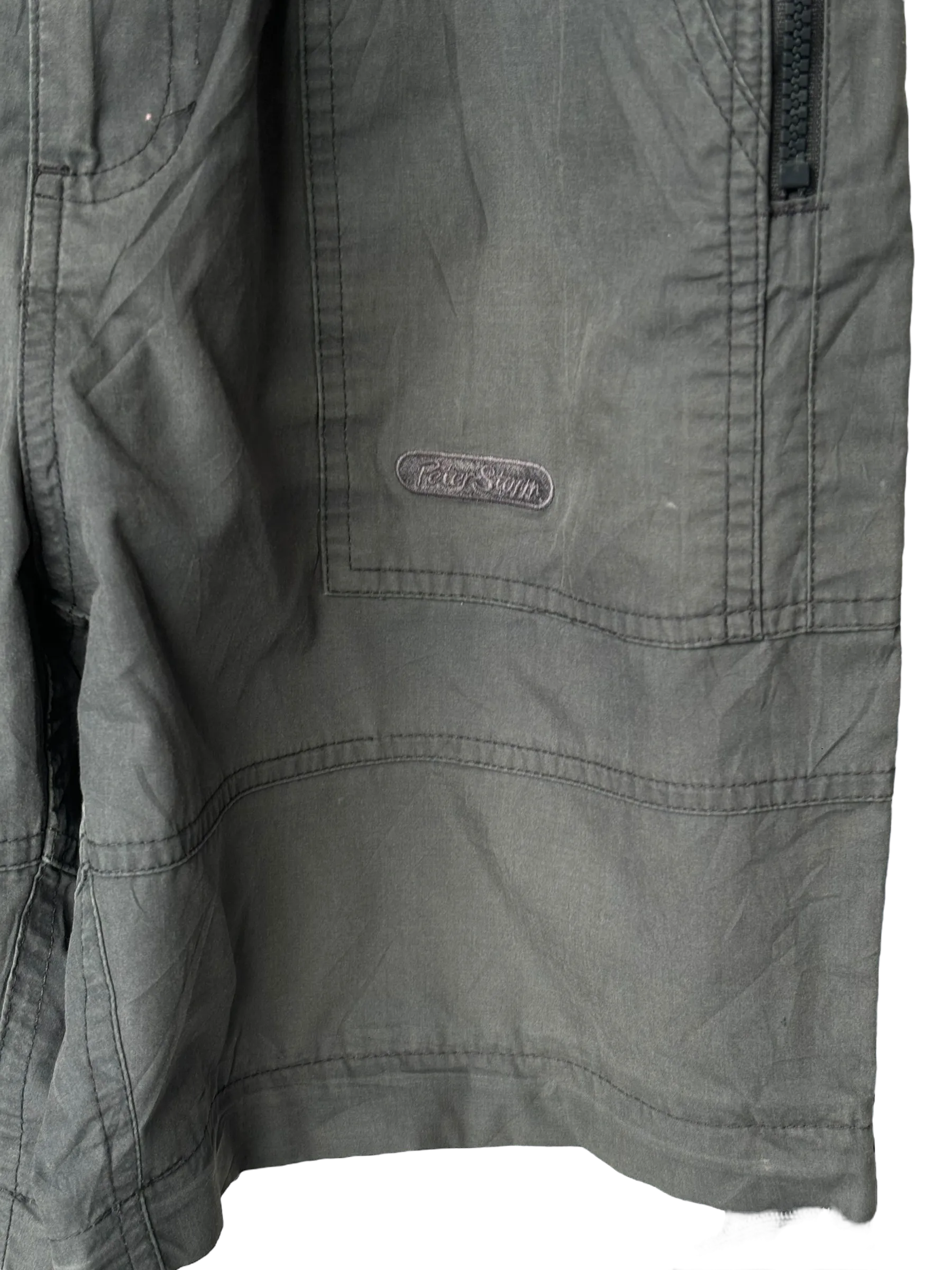Vintage Parachute Convertible Cargos - Cyan