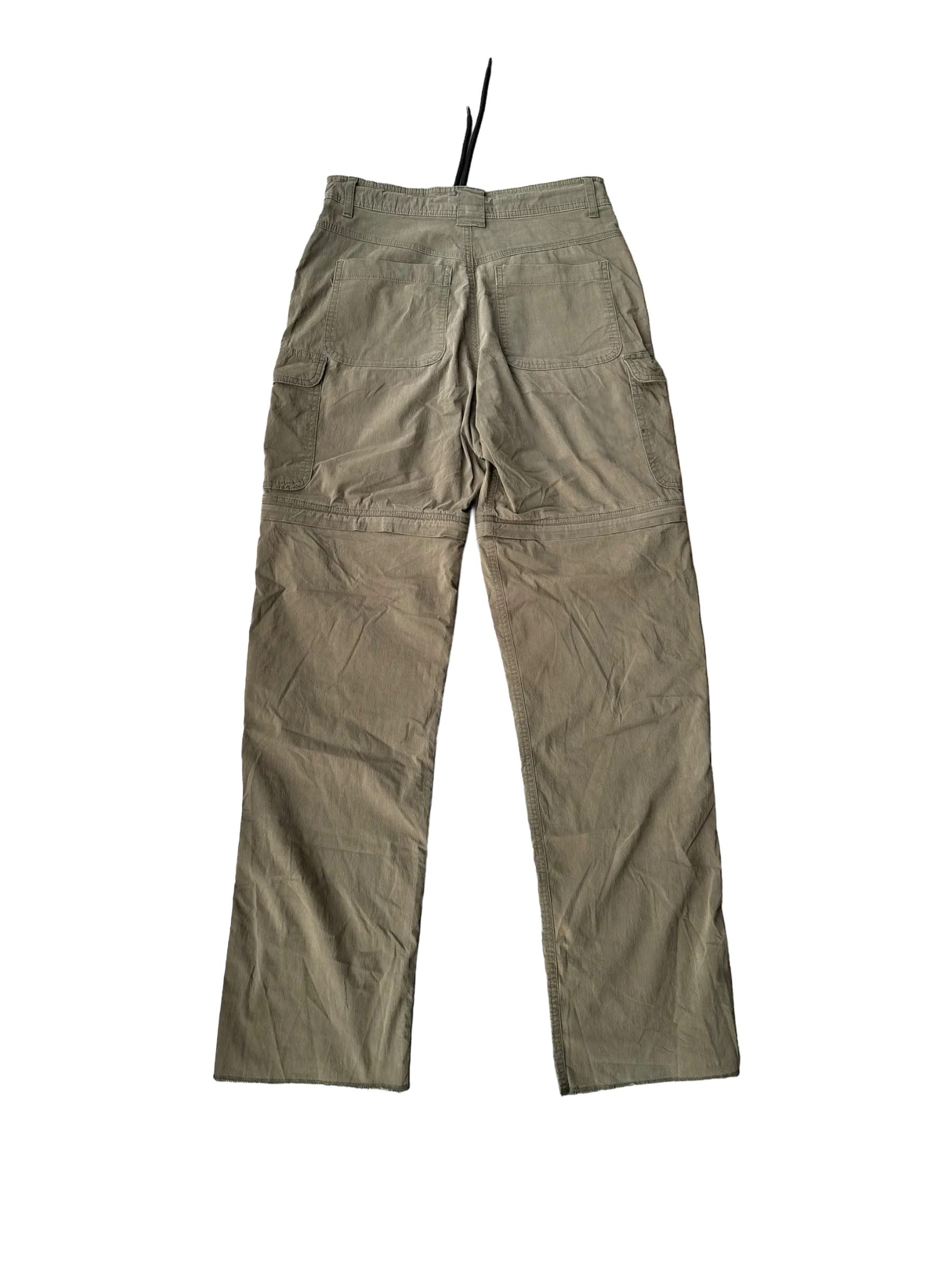 Vintage Parachute Convertible Cargos -Military Brown