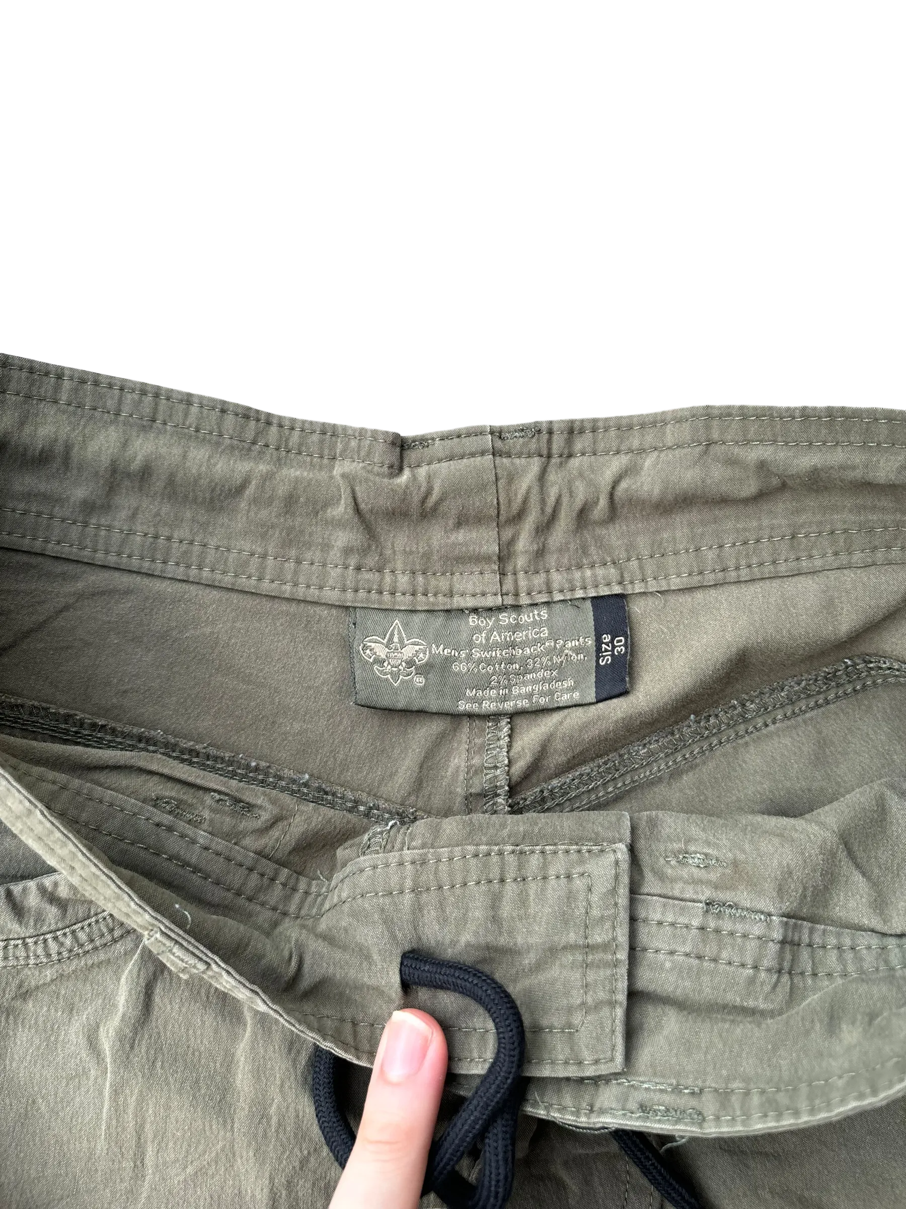 Vintage Parachute Convertible Cargos -Military Brown
