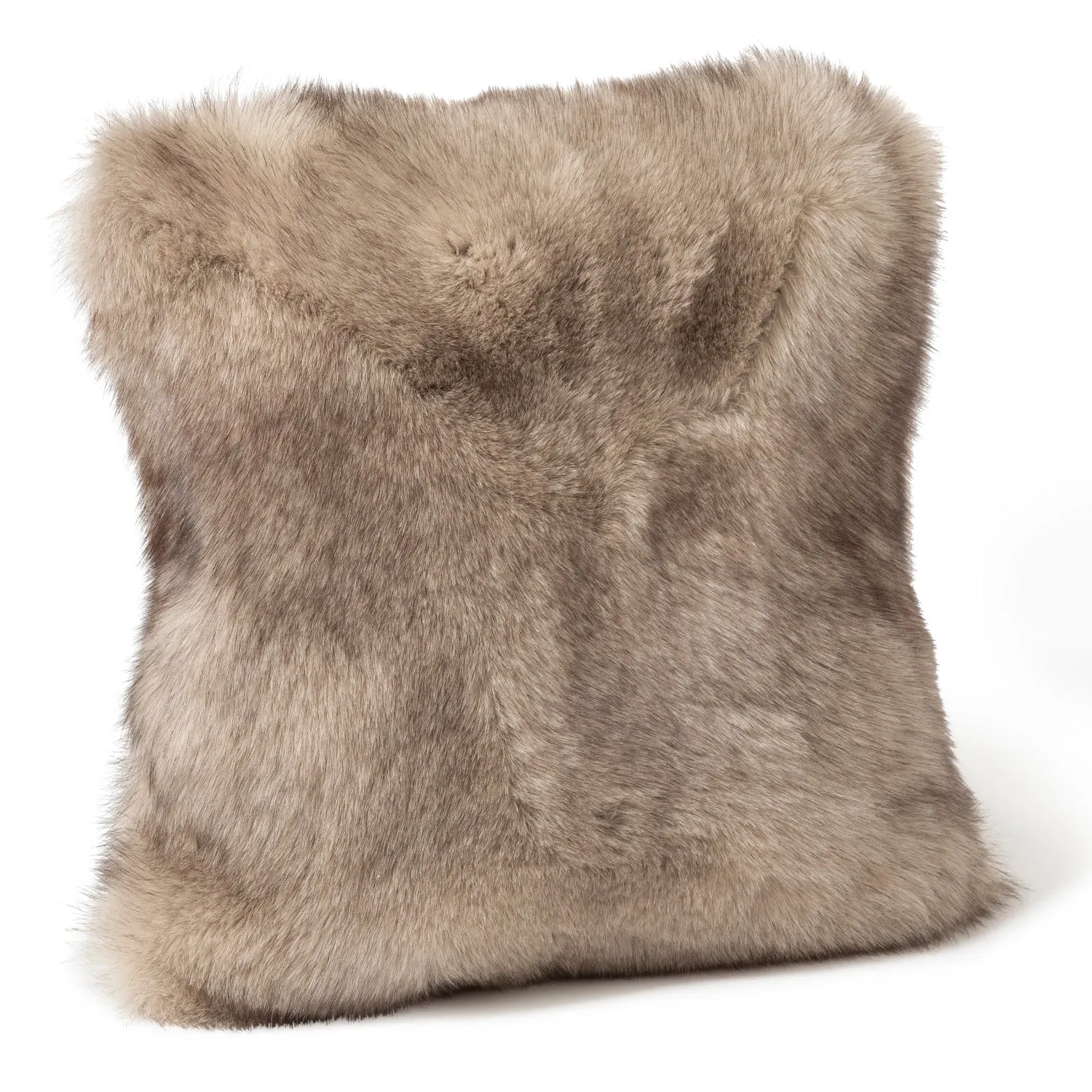 Volpe Finland Fur and Cashmere Pillow - Stone